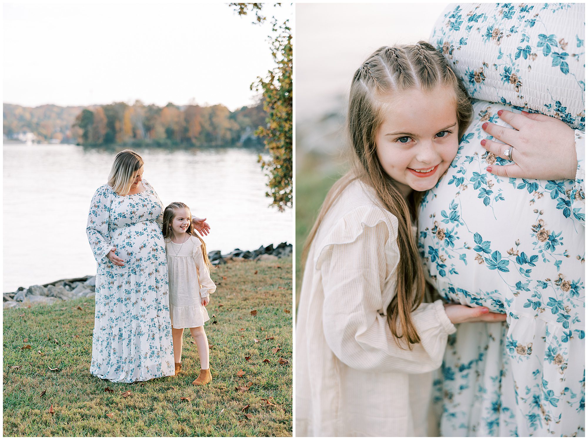 maternity photo session at the lake in knoxville, tn