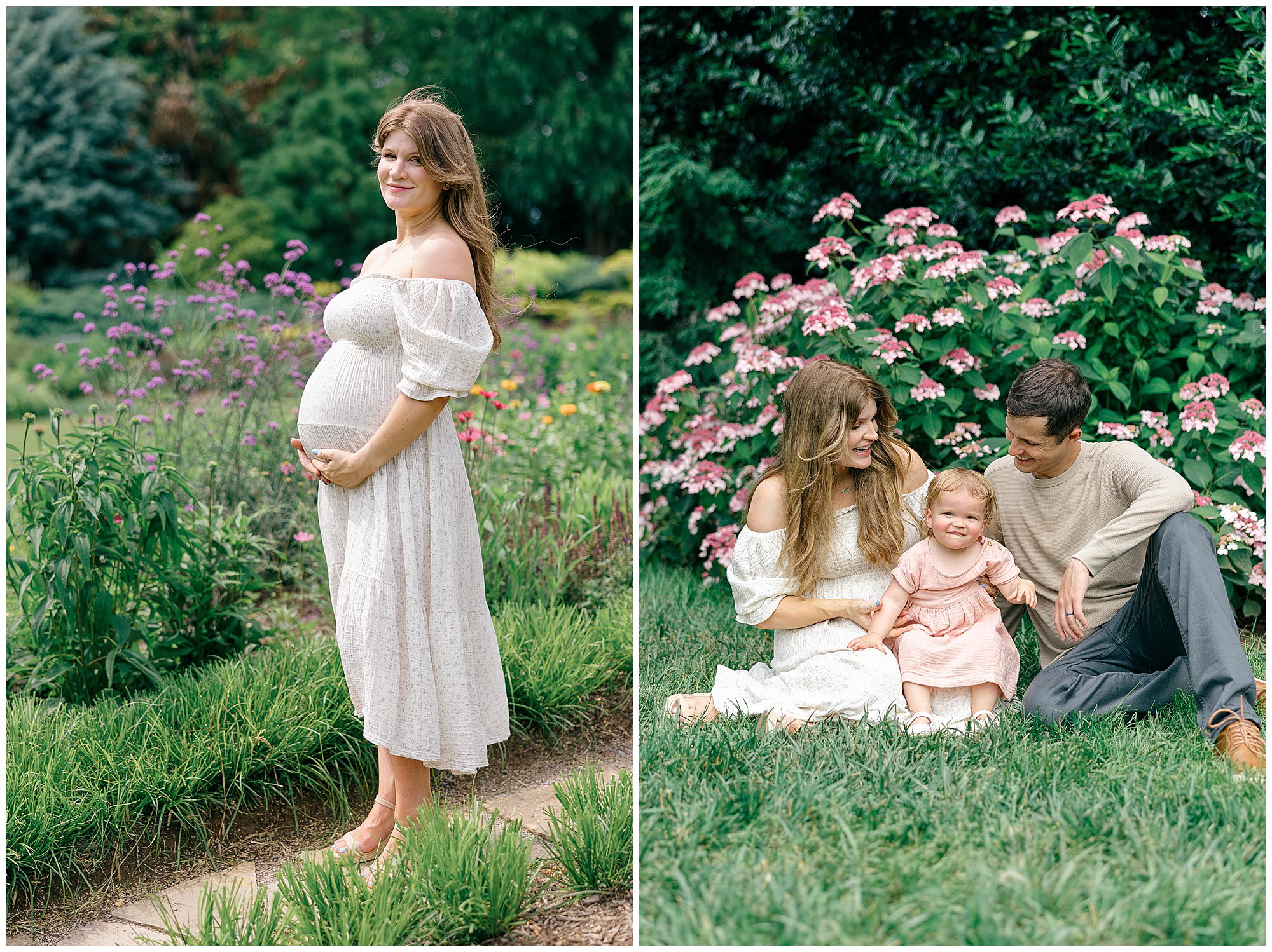 knoxville maternity portrait at ut gardens