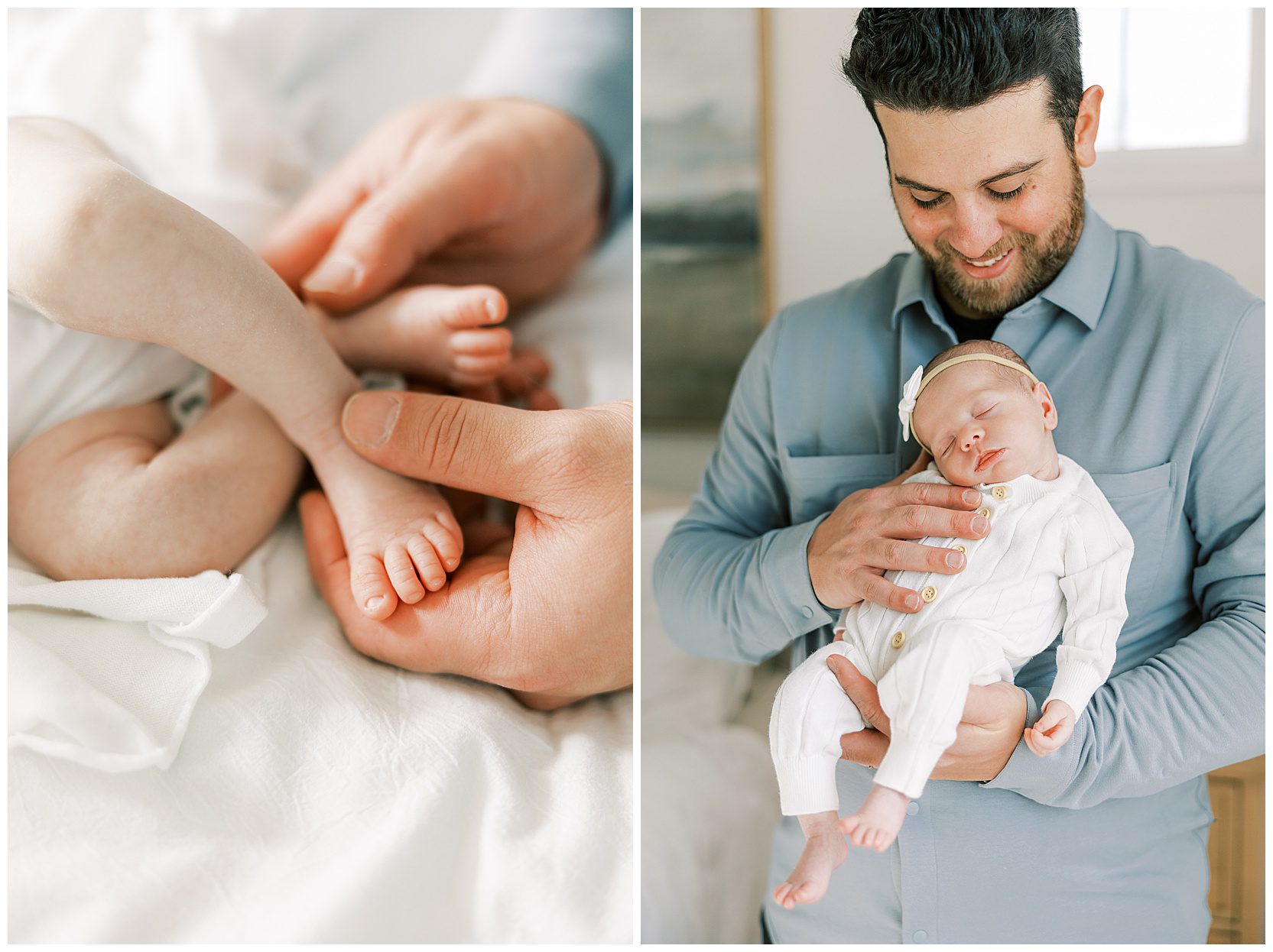 detail photo of baby toes and feet