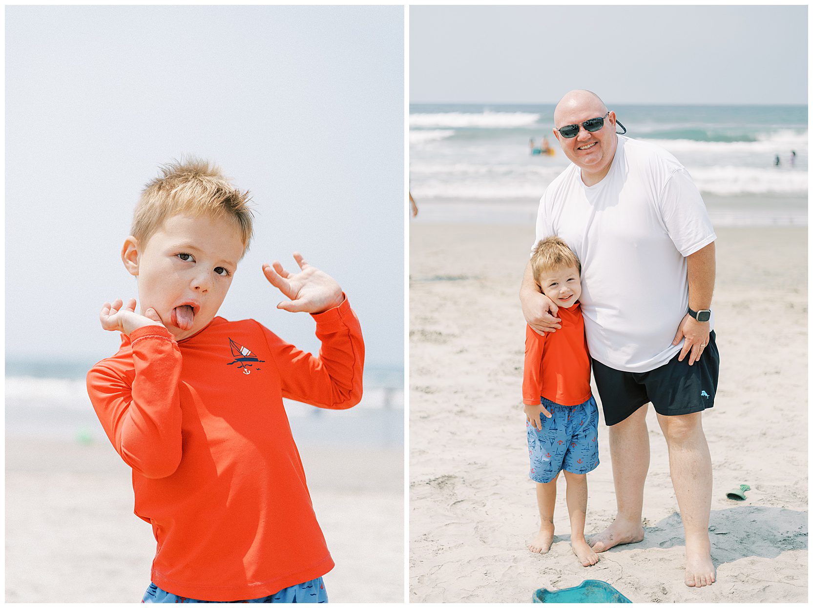 boys playing at beach