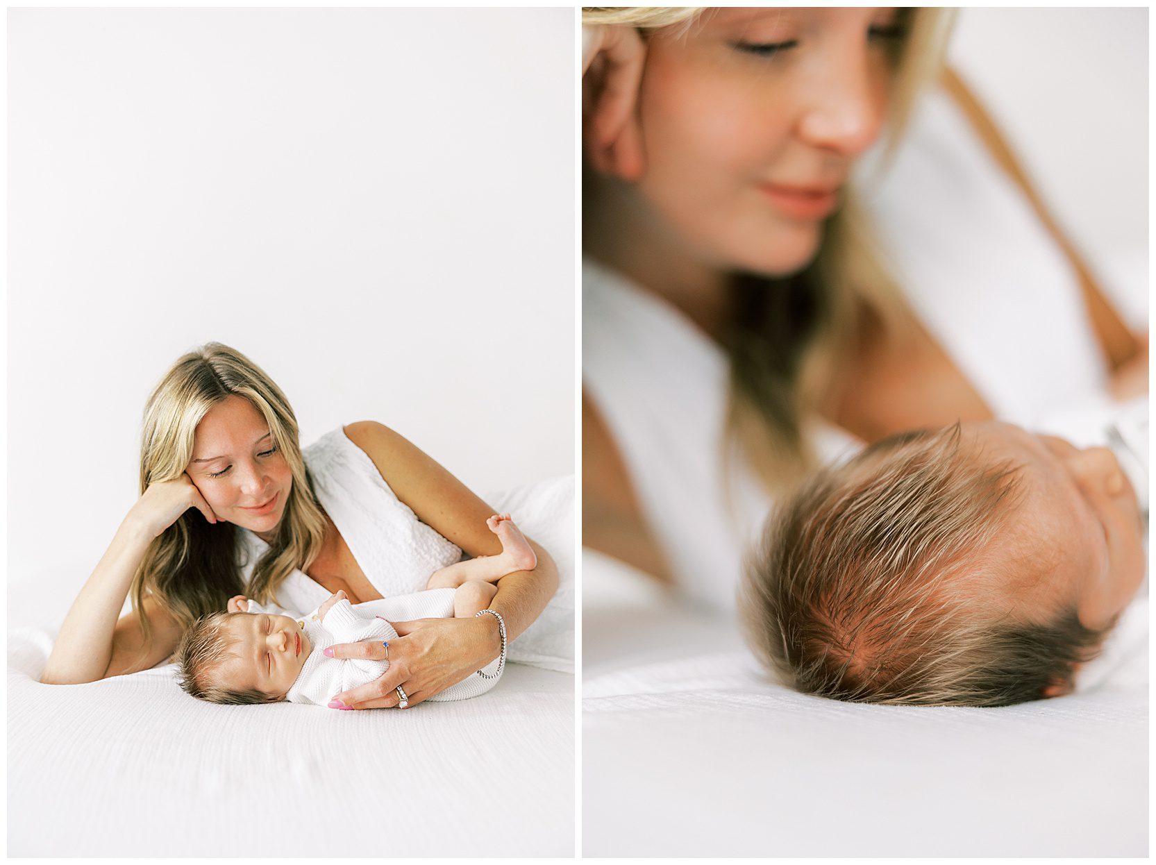 detail photo of baby's hair