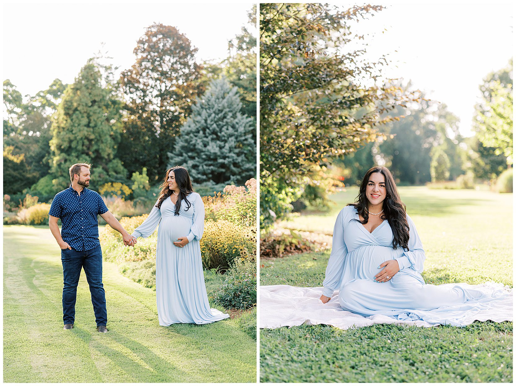 expecting couple at ut gardens