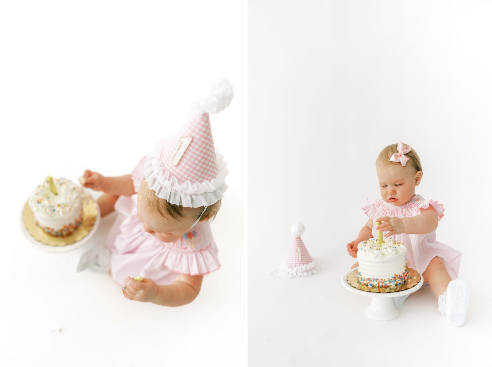 baby with cake 