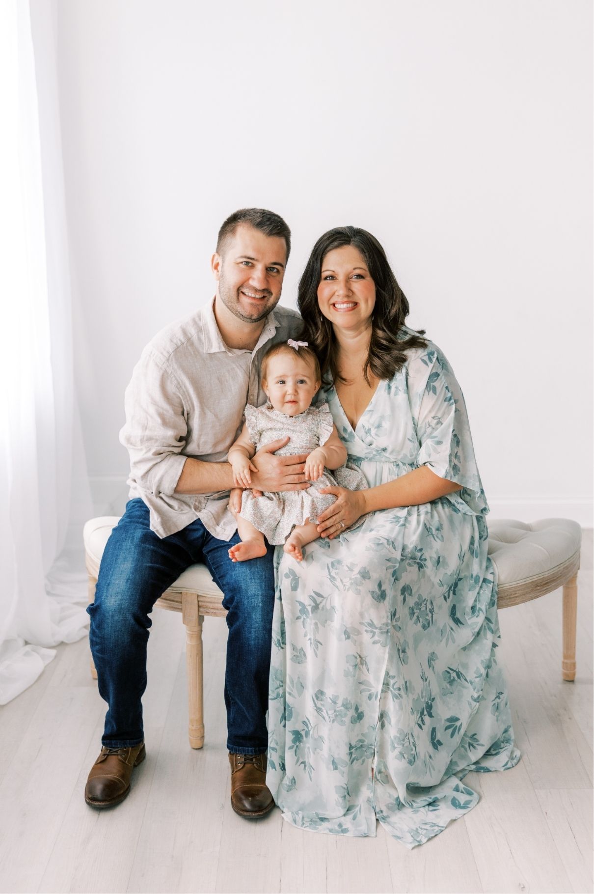 family looking at camera