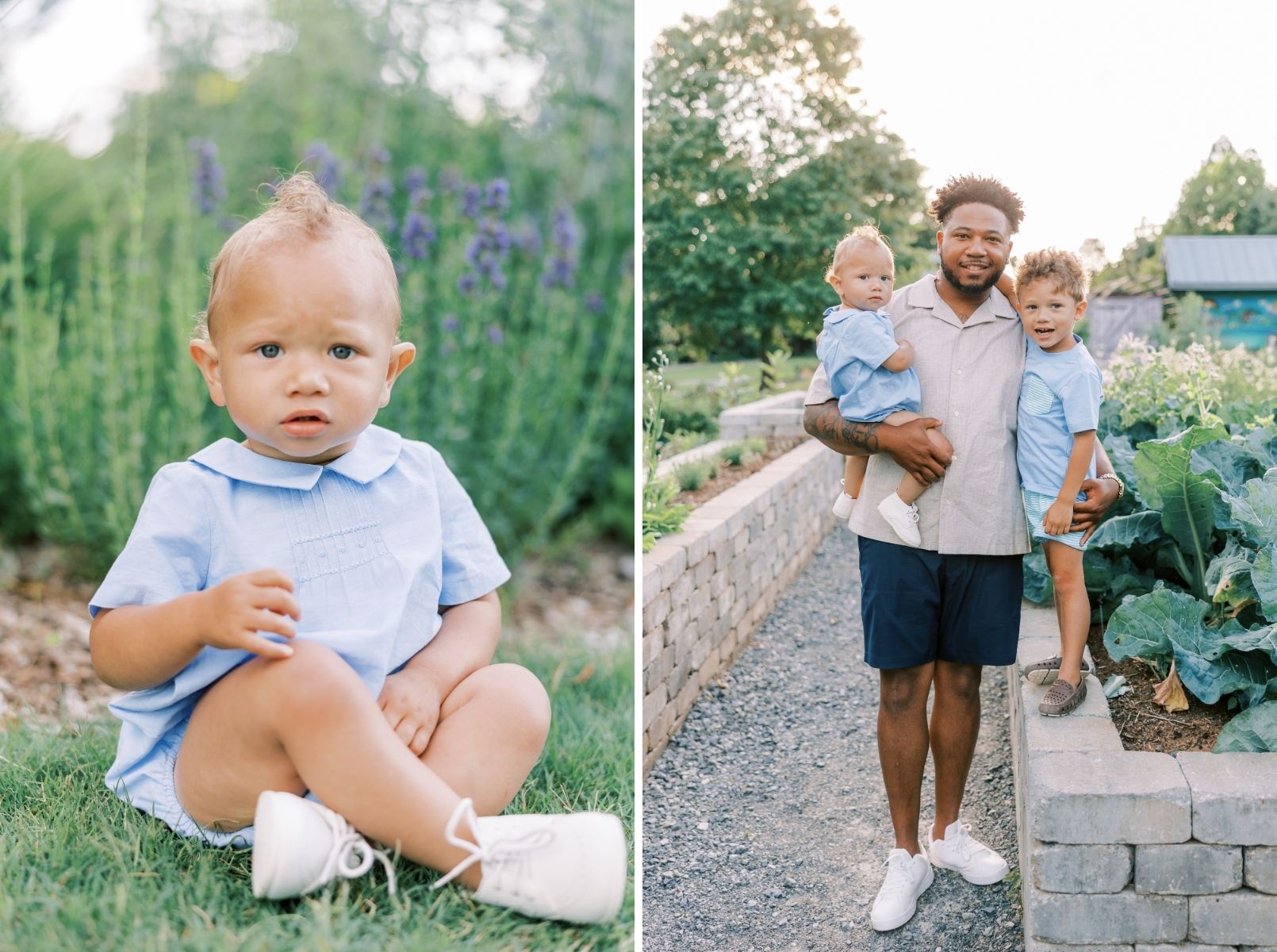 littlest brother, dad with the boys 