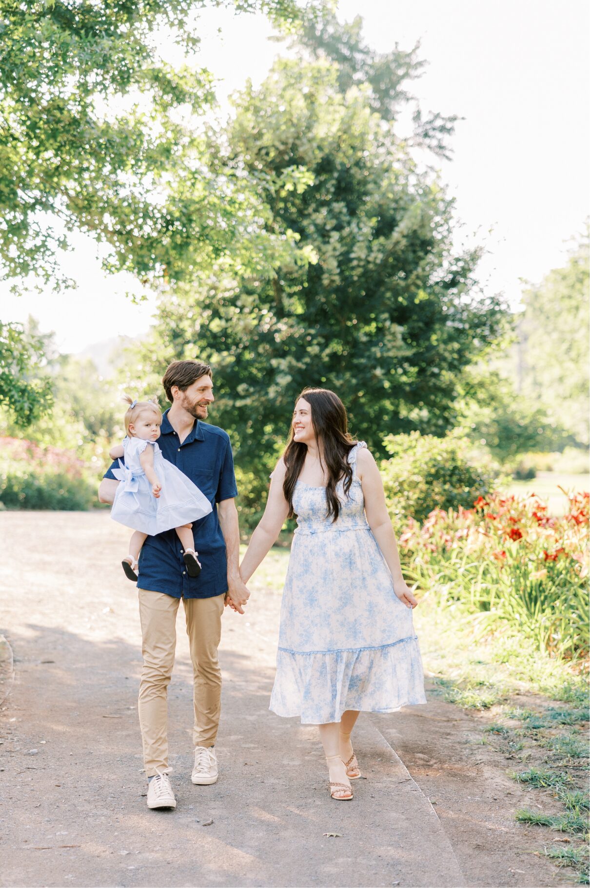 walking holding hands