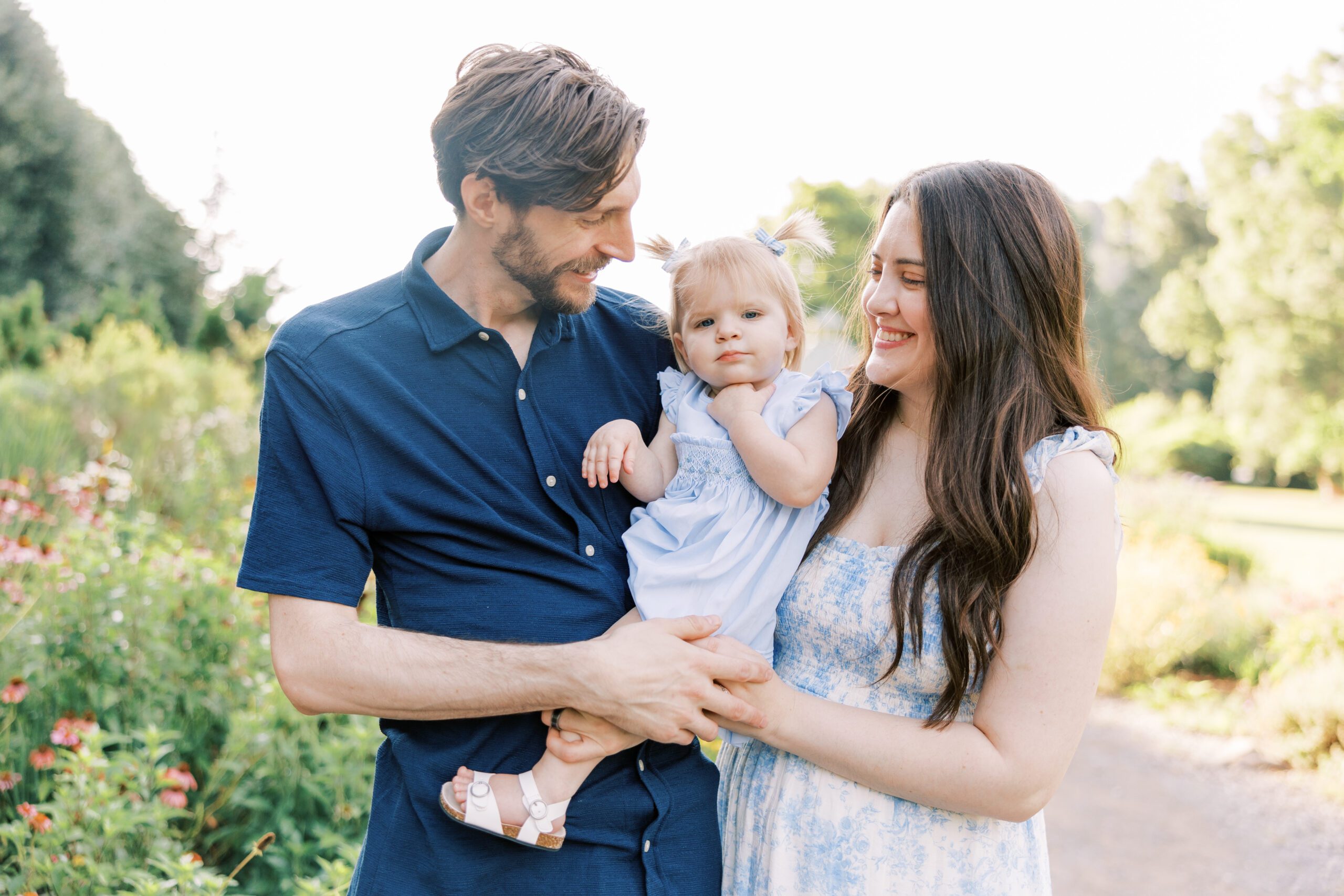 fam looking at each other